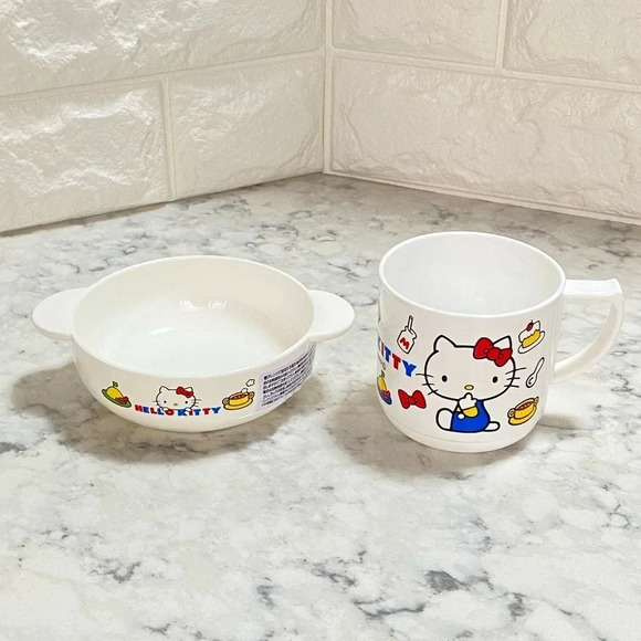 Hello Kitty Bowl & Cup - Picture 1 of 4